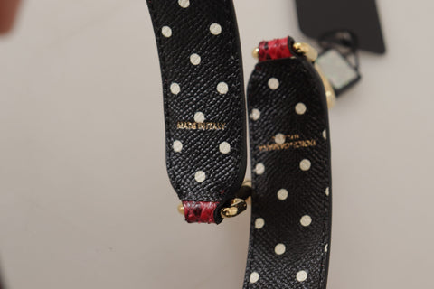 Dolce & Gabbana Elegant Red Python Leather Shoulder Strap Dolce & Gabbana Elegant Red Python Leather Shoulder Strap
