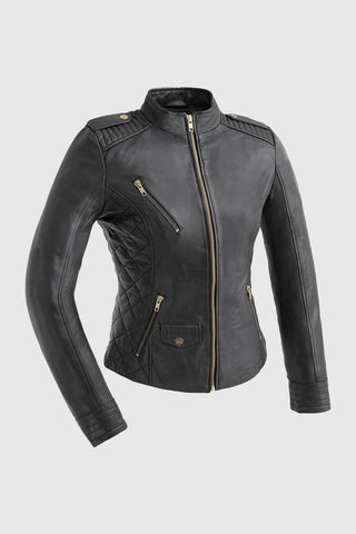 Madelin Womens Fashion Leather Jacket Madelin Womens Fashion Leather Jacket