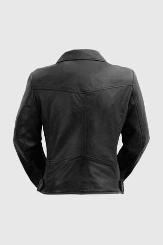 Chloe womens Fashion Leather Jacket Black Chloe womens Fashion Leather Jacket Black