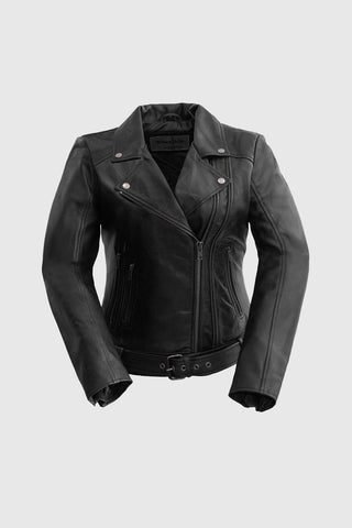 Chloe womens Fashion Leather Jacket Black Chloe womens Fashion Leather Jacket Black