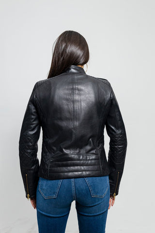 Madelin Womens Fashion Leather Jacket Madelin Womens Fashion Leather Jacket