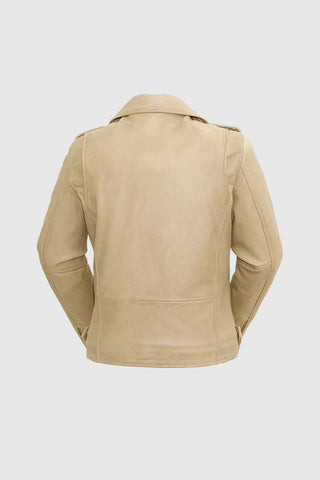 Rebel Womens Leather Jacket Oil Sand Rebel Womens Leather Jacket Oil Sand