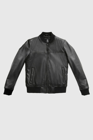 Dani Women's Fashion Leather Bomber Jacket
