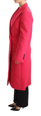 Dolce & Gabbana Elegant Pink Wool-Cashmere Coat