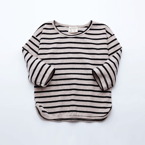 Fashion Striped Print 2021 Kids Baby Girls Clothes Cotton Long Sleeve T Shirts For Children Girls Autumn Spring Baby Clothing