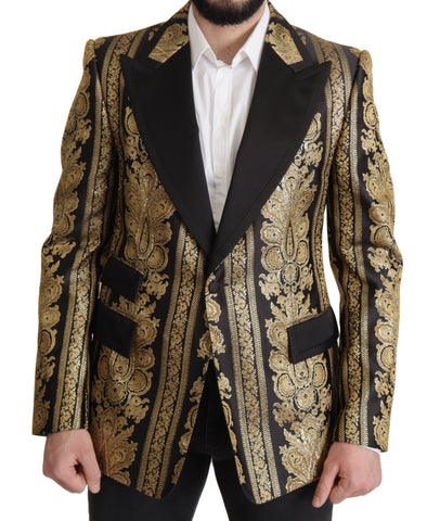 Dolce & Gabbana Elegant Single Breasted Jacquard Blazer