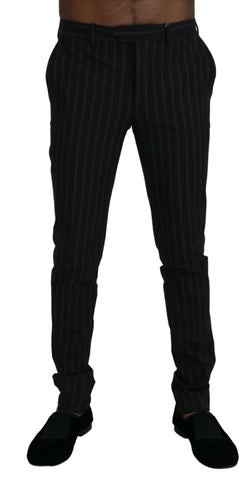 BENCIVENGA Elegant Striped Viscose Dress Pants for Men