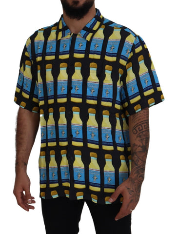 Dolce & Gabbana Elegant Multi Print Casual Shirt