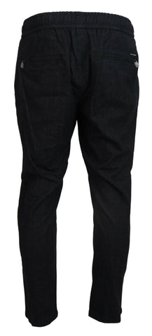 Dolce & Gabbana Elegant Tapered Blue Denim Pants