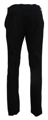 Dolce & Gabbana Elegant Slim Fit Dress Pants in Blue