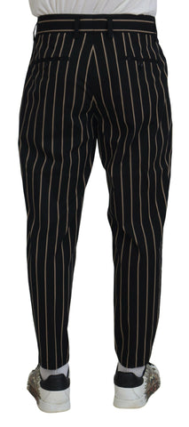 Dolce & Gabbana Elegant Striped Chino Tapered Pants