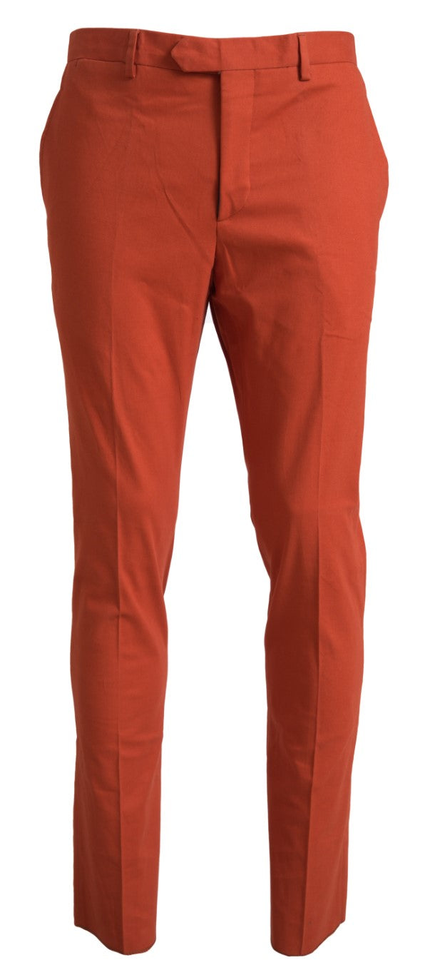 BENCIVENGA Elegant Orange Pure Cotton Pants