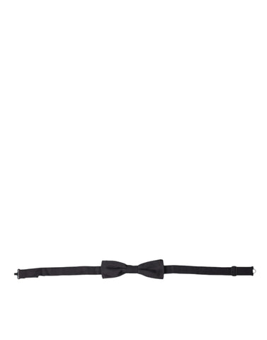 Dolce & Gabbana Elegant Black Silk Bow Tie