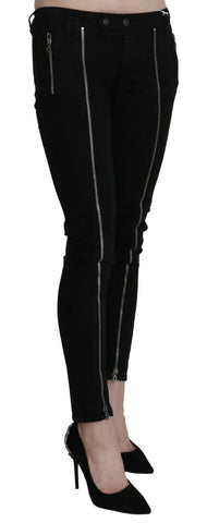 Dolce & Gabbana Chic Black Low Waist Slim Fit Skinny Jeans