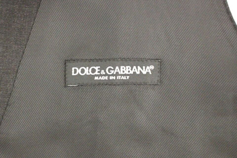 Dolce & Gabbana Sleek Gray Wool Dress Vest