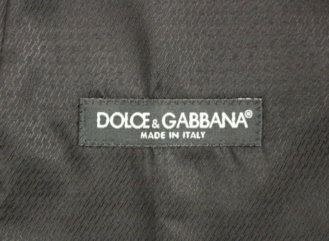 Dolce & Gabbana Elegant Gray Wool Dress Vest