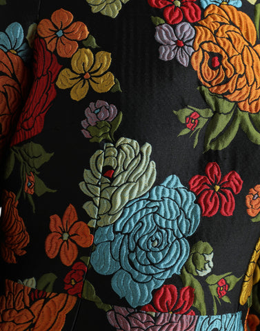 Dolce & Gabbana Elegant Floral Embroidered Pencil Dress