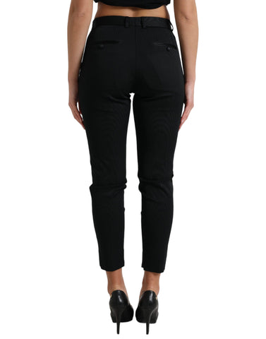 Dolce & Gabbana Chic High Waist Skinny Cropped Pants