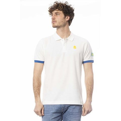 Invicta White Cotton Men Polo Shirt