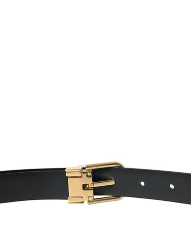 Dolce & Gabbana Elegant Blue Calf Leather Belt