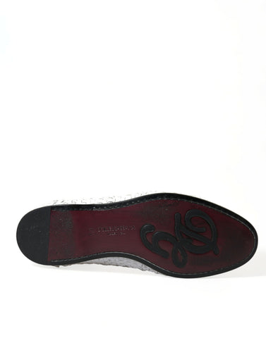 Dolce & Gabbana Elegant White Loafer Slip-Ons