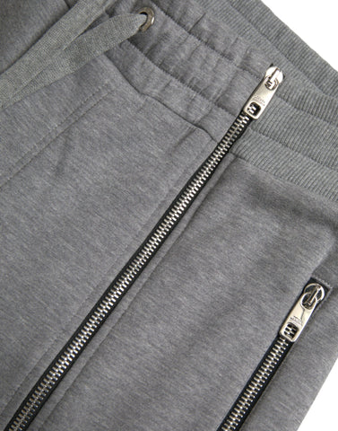 Dolce & Gabbana Gray Cotton Jogger Skinny Sweatpants Pants