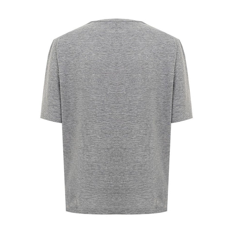 Dsquared² Chic Gray Cotton Tee for the Modern Woman