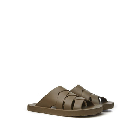 Bottega Veneta Brown Cotton Sandal