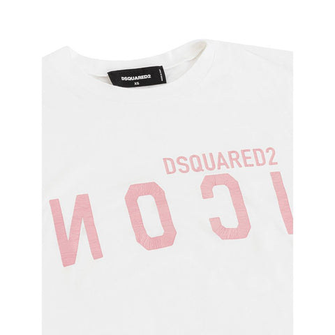 Dsquared² Elegant Cotton White Tee for Stylish Women