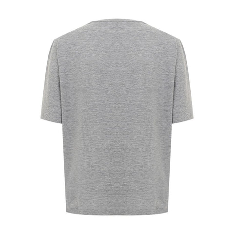 Dsquared² Elegant Gray Cotton Top for Women