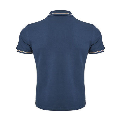 Corneliani Elegant Blue Italian Cotton Polo Shirt