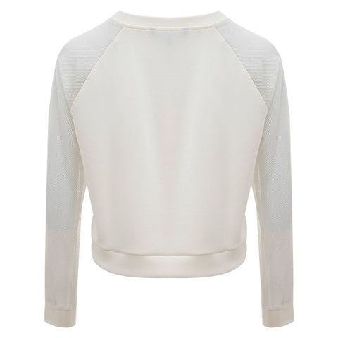 Armani Exchange Elegant White Polyamide Sweater