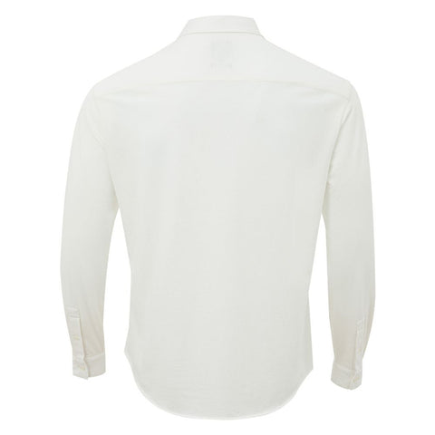 Armani Exchange Elegant White Organic Cotton Shirt