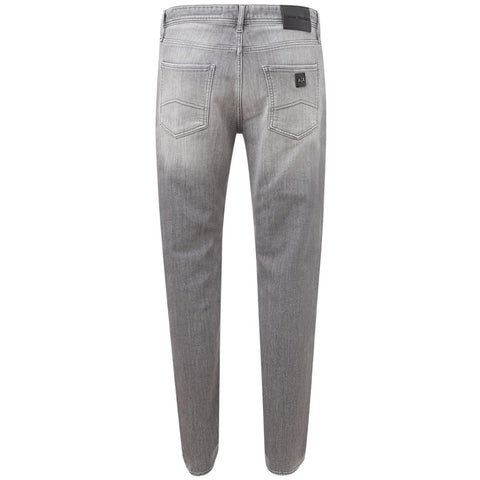 Armani Exchange Sleek Gray Cotton Denim Essentials