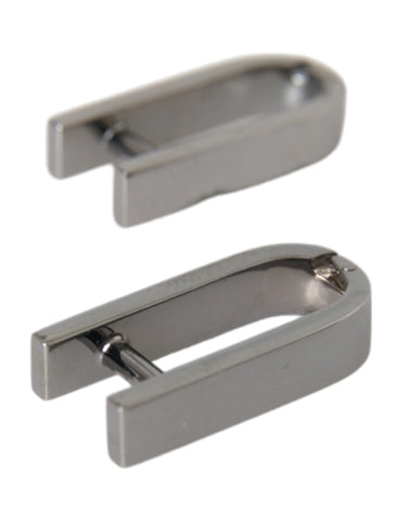 Dolce & Gabbana Silver Plated Metal Brass Pin Men Cufflinks