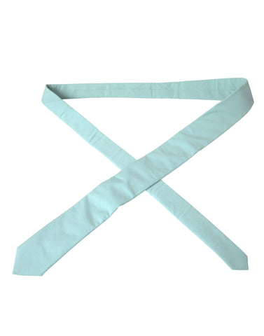 Dolce & Gabbana Mint Green Cotton Adjustable Tie Men