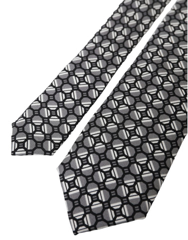 Dolce & Gabbana Multicolor Patterned 100% Silk Adjustable Tie