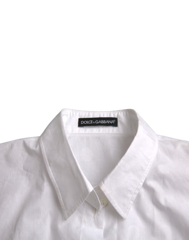 Dolce & Gabbana White Collared Short Sleeve Polo Shirt Top