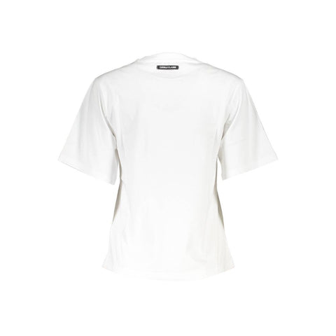 Cavalli Class White Cotton Women T-Shirt