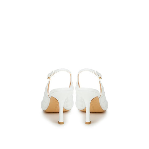 Bottega Veneta White Leather Sandal