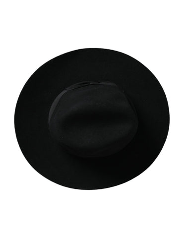 Dolce & Gabbana Black Rabbit Fedora Trilby Women Hat