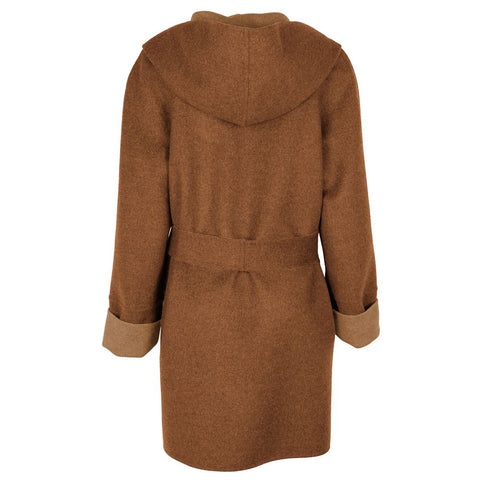 Made in Italy Brown Wool Vergine Jackets & Coat