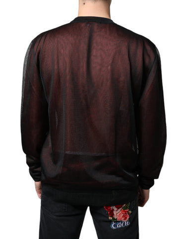 Dolce & Gabbana Brown Polyester Pullover Sweatshirt Sweater