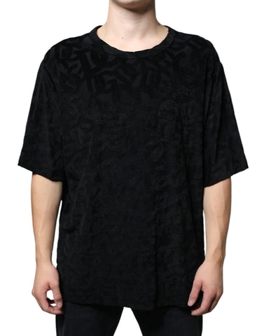 Dolce & Gabbana Black DG Mania Logo Print T-shirt