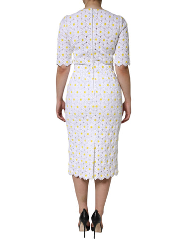 dolce and gabbana lace sheath dress Dolce & Gabbana Black Lace Long-Sleeve Sheath Dress
