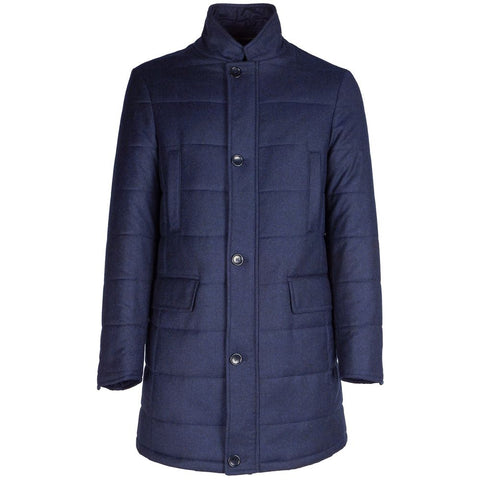 Made in Italy Blue Wool Jacket