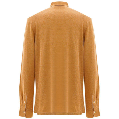 Corneliani Beige Cotton Polo Shirt