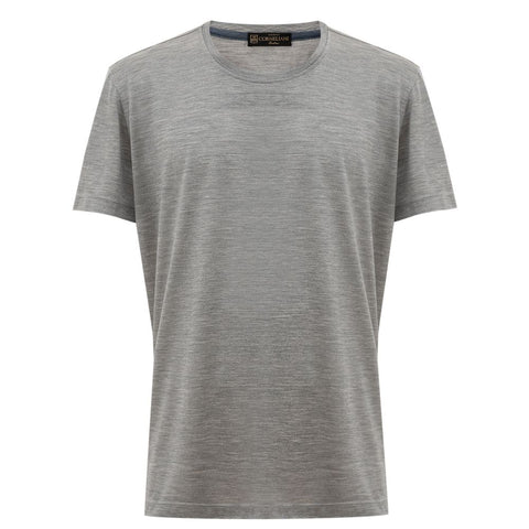 Corneliani Gray Silk T-Shirt