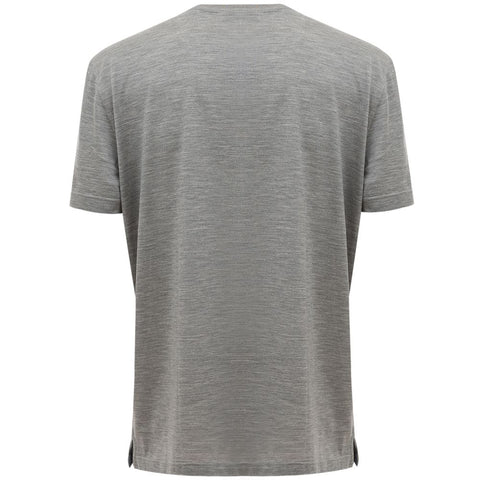 Corneliani Gray Silk T-Shirt