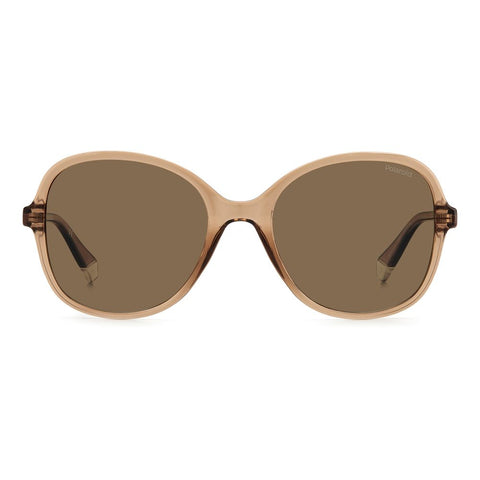 Polaroid Beige Resin Sunglasses
